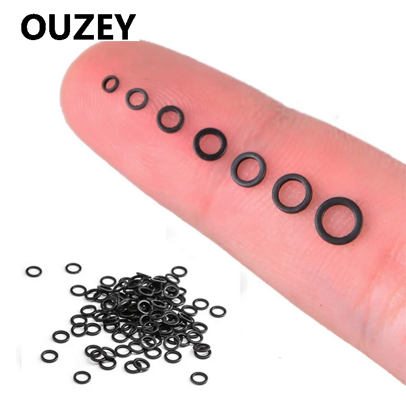 Titanium Steel Ring - OUZEY 100Pcs Carp Fishing Round Connector