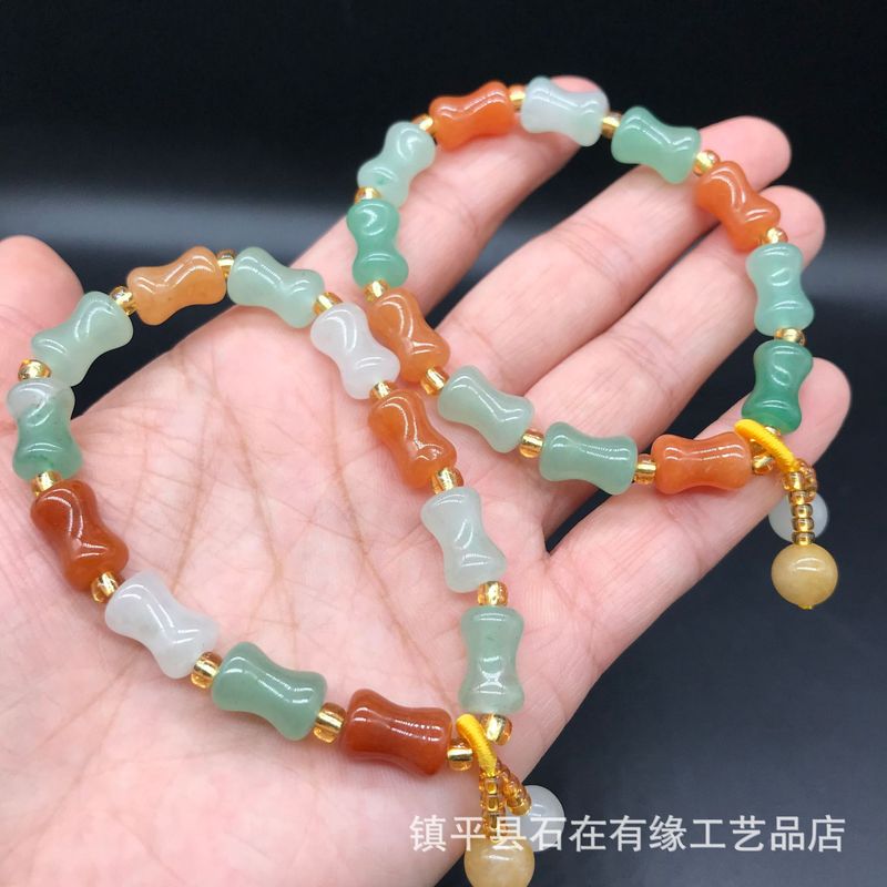 Jewelry & Watches Sp Z Oo Ul Frezerów 3 - Natural Aventurine Bamboo , Golden Silk