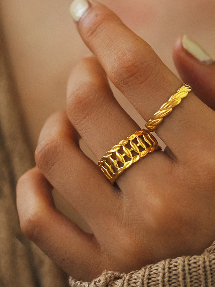 Titanium Steel Ring - Titanium Steel Open Ring Women's Fashion