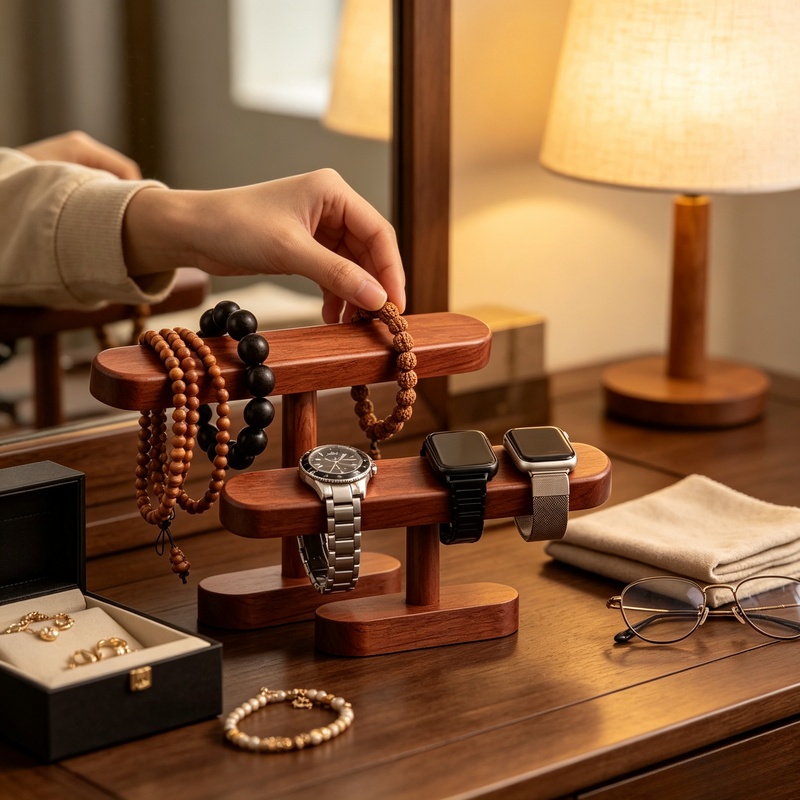 Walnut Wood Watch Jewelry Disp - огляд і ціна Jewelry And Watches Exhibition