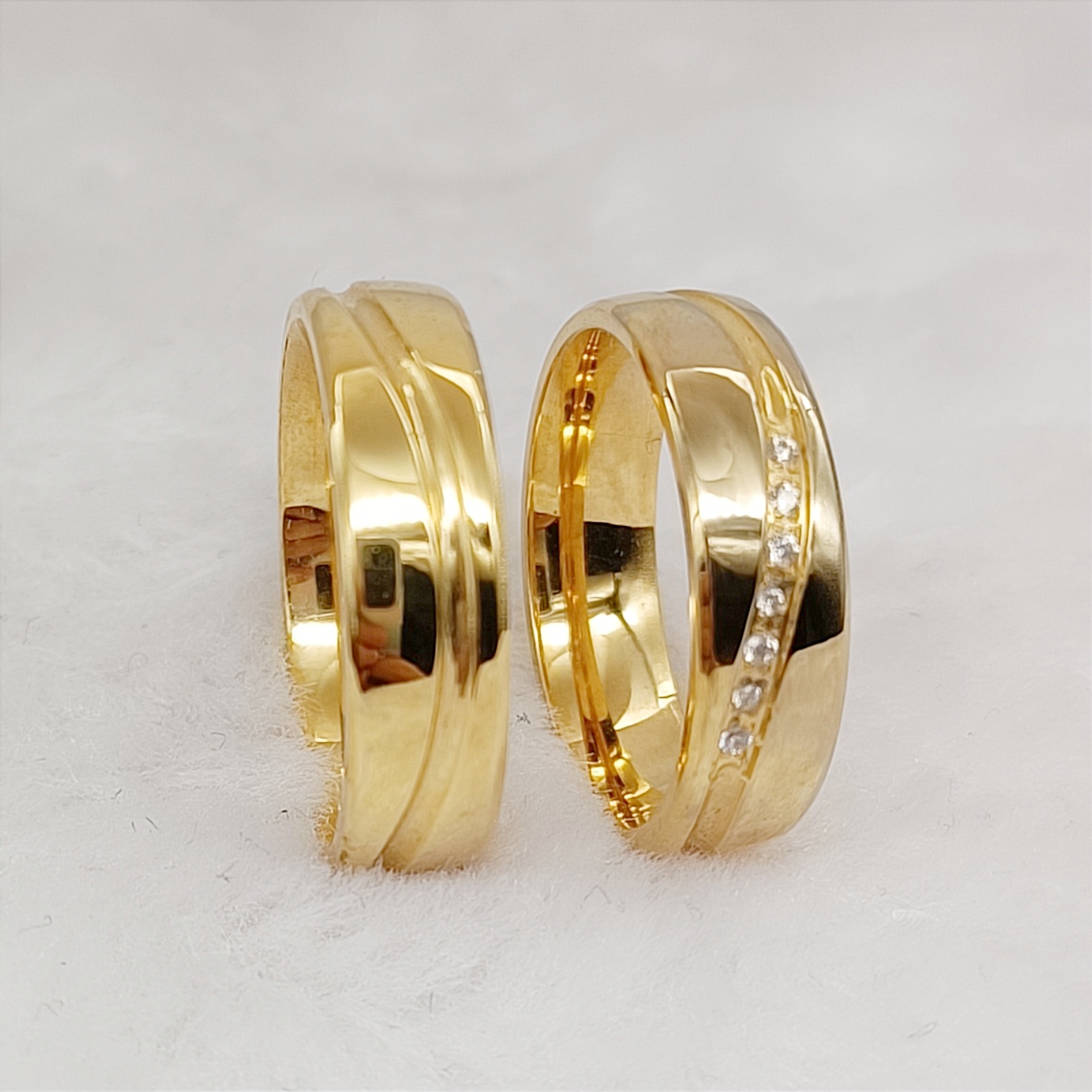 Western Shiny Lover's Couples  - огляд і ціна Titanium Steel Ring