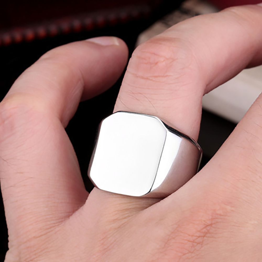 Free Engrave New Silver/Gold/B - огляд і ціна Titanium Steel Ring