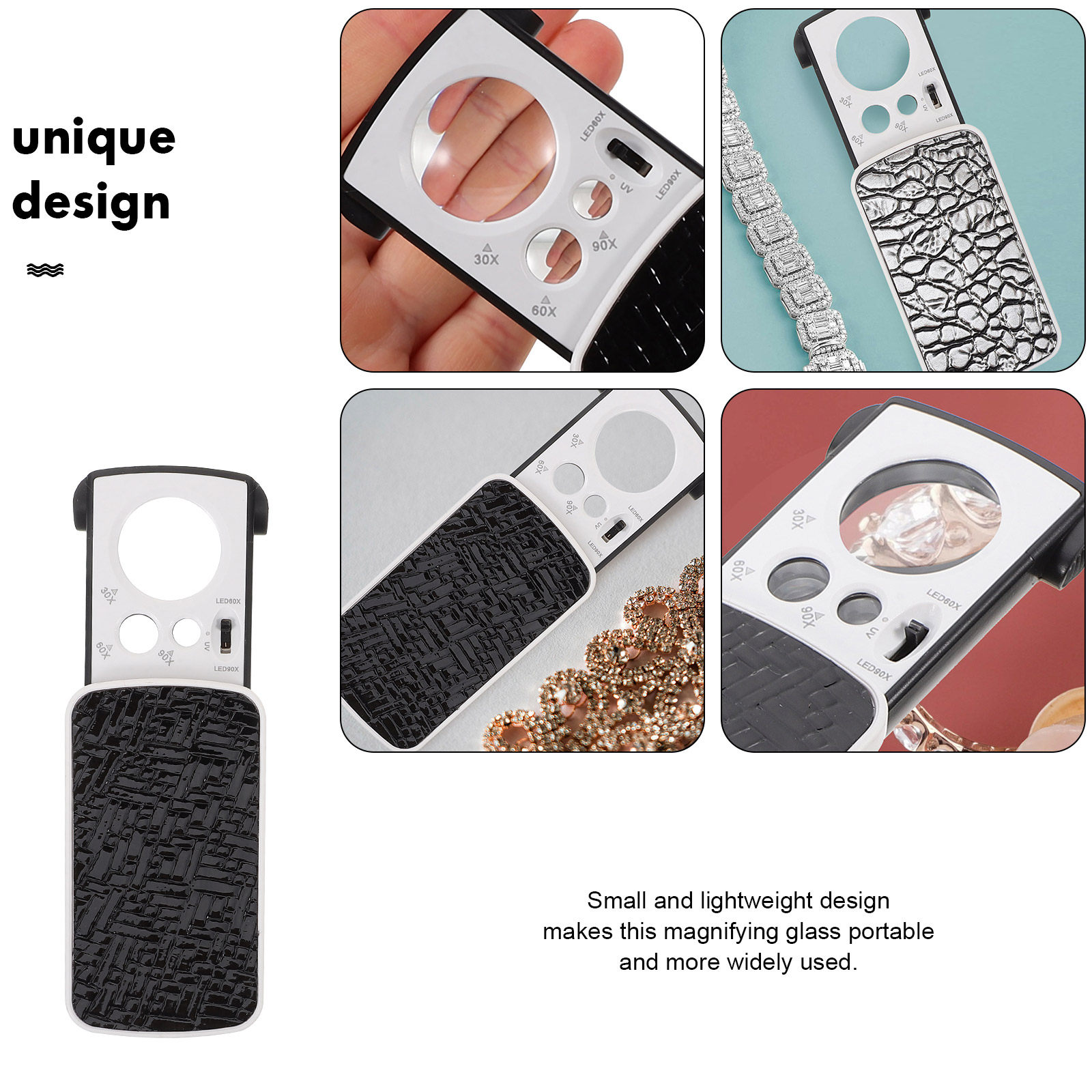2Pcs Magnifying Glass Portable - огляд і ціна Collectors Coins Jewelry & Watches Of Smithtown