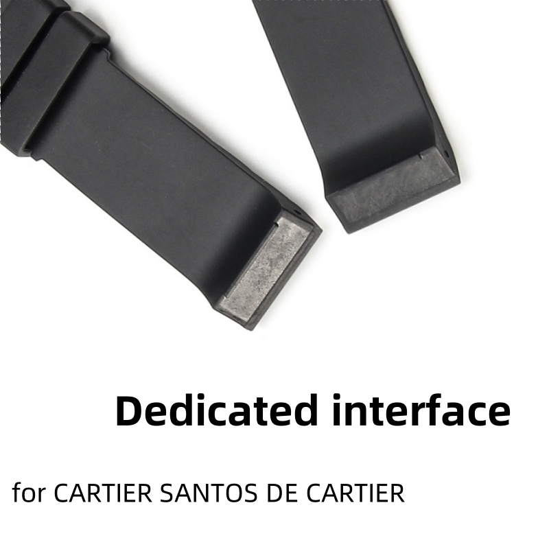 Silicone watch strap stainless - огляд і ціна Cartier Watch Santos