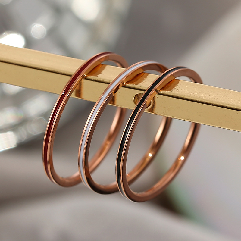 Titanium Steel Rose Gold Color - огляд і ціна Titanium Steel Ring