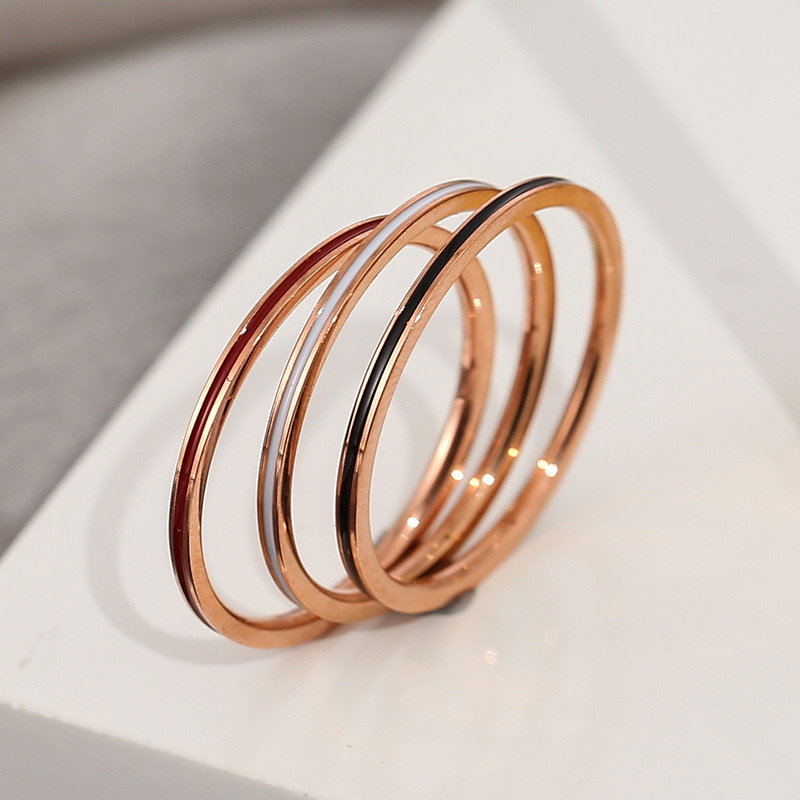 Titanium Steel Rose Gold Color - огляд і ціна Titanium Steel Ring