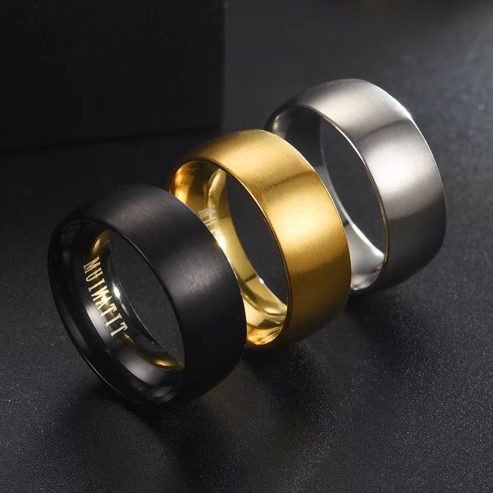 Classic 8mm Black Matte Titani - огляд і ціна Titanium Steel Ring