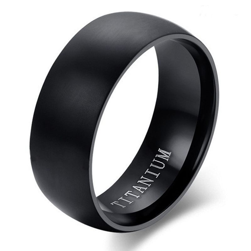 Classic 8mm Black Matte Titani - огляд і ціна Titanium Steel Ring