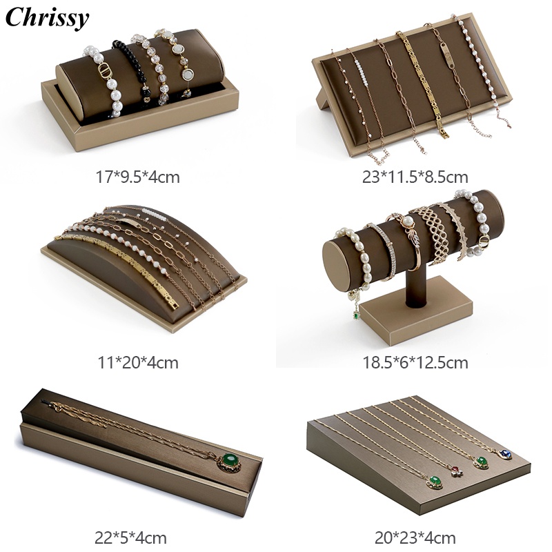 brown pu leather Bracelet Disp - огляд і ціна Jewelry And Watches Exhibition