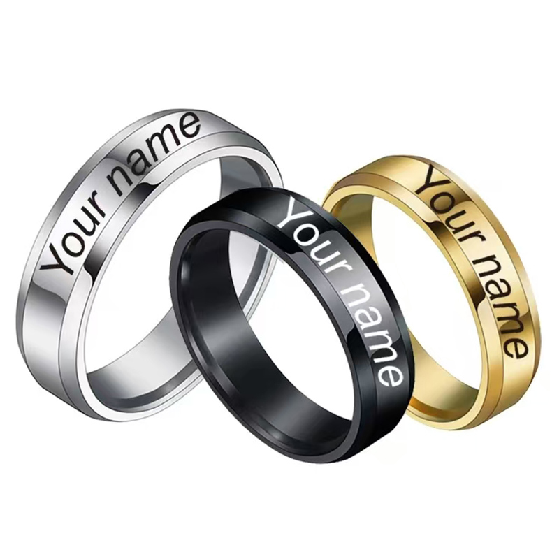 Customized Rings Engraved With - огляд і ціна Titanium Steel Ring
