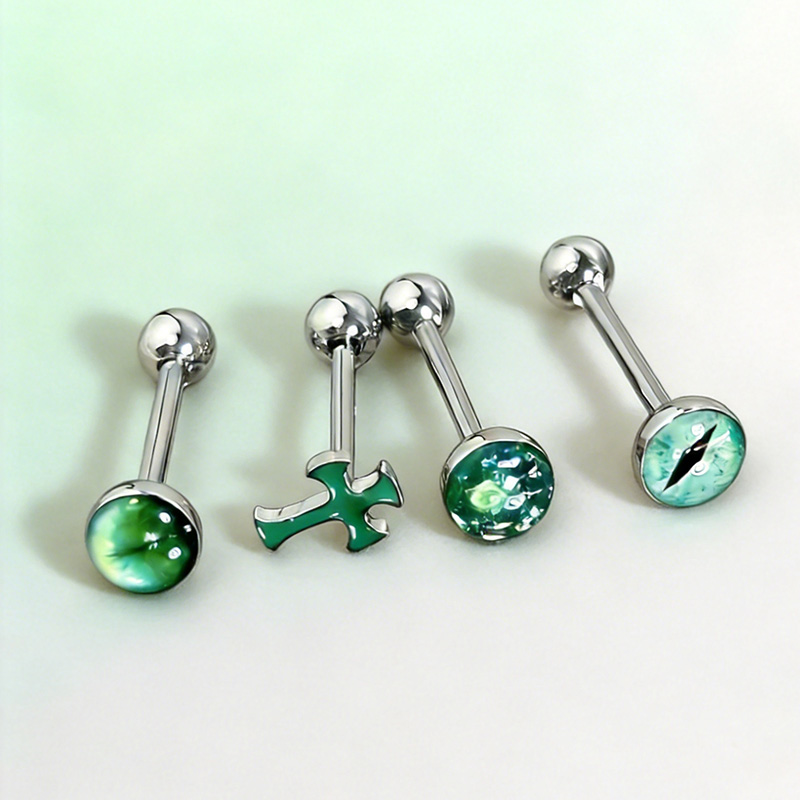 1Pc High-Quality Trendy Green  - огляд і ціна Titanium Steel Ring