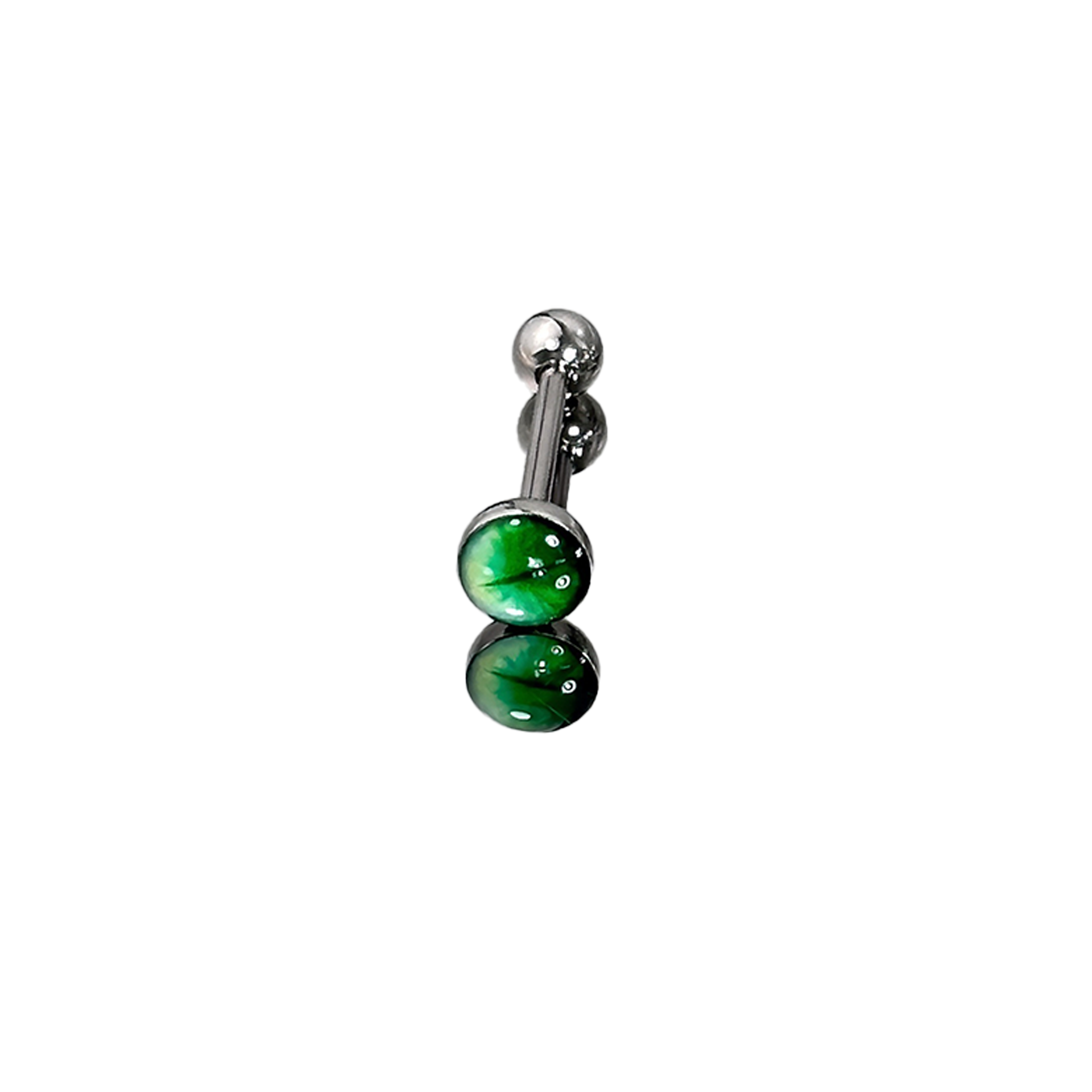 1Pc High-Quality Trendy Green  - огляд і ціна Titanium Steel Ring