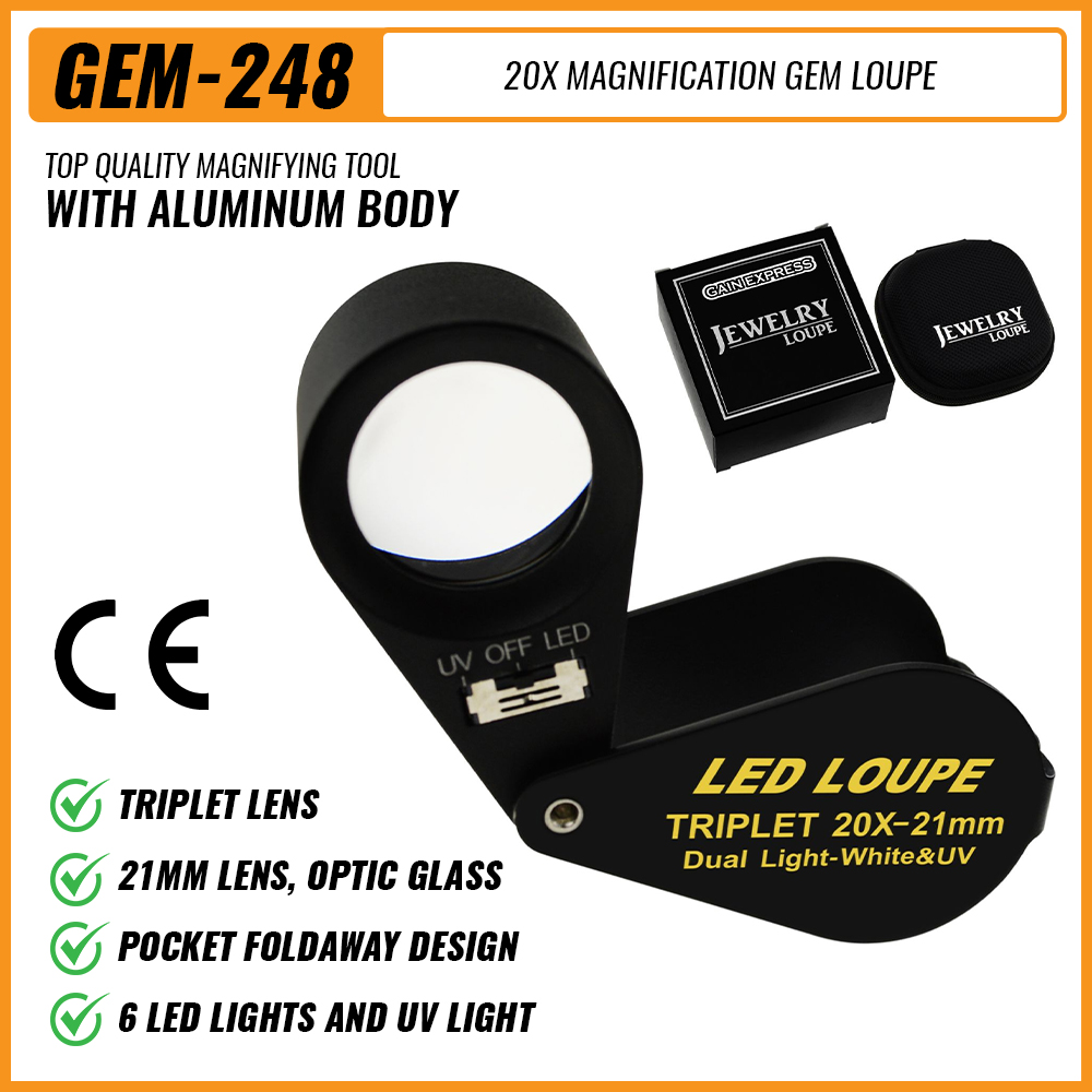 20x Jewelry Loupe 21mm Dual Li - огляд і ціна Collectors Coins Jewelry & Watches Of Smithtown